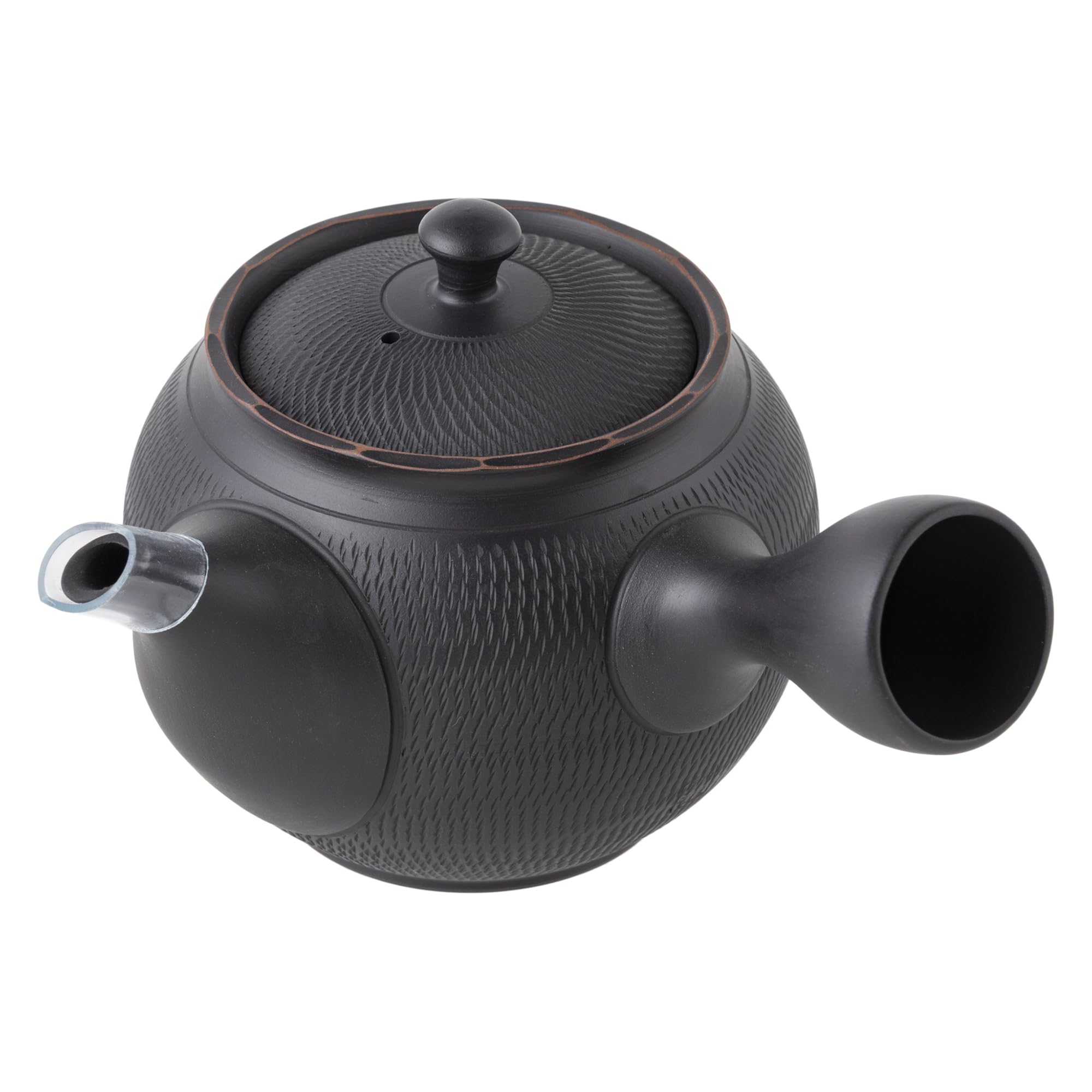 常滑焼 急須 宝龍 燻しビリ 360ml セラメッシュ 玉露 かぶせ茶 日本製 箱入り tk004