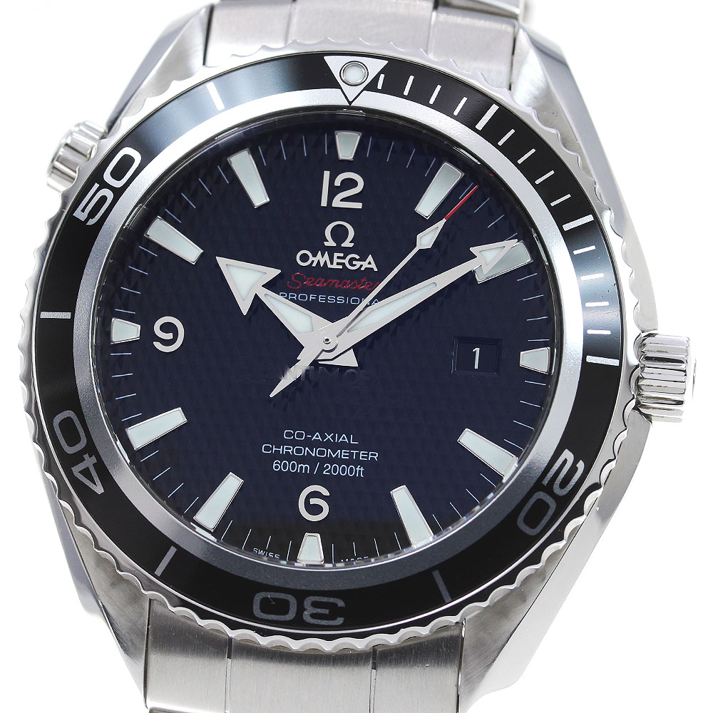 オメガ OMEGA 222.30.46.20.01.001 シーマスター 600 プラネットオーシャン007限定 コーアクシャル 自動巻 メンズ 美品 保証書付き_842229【中古】