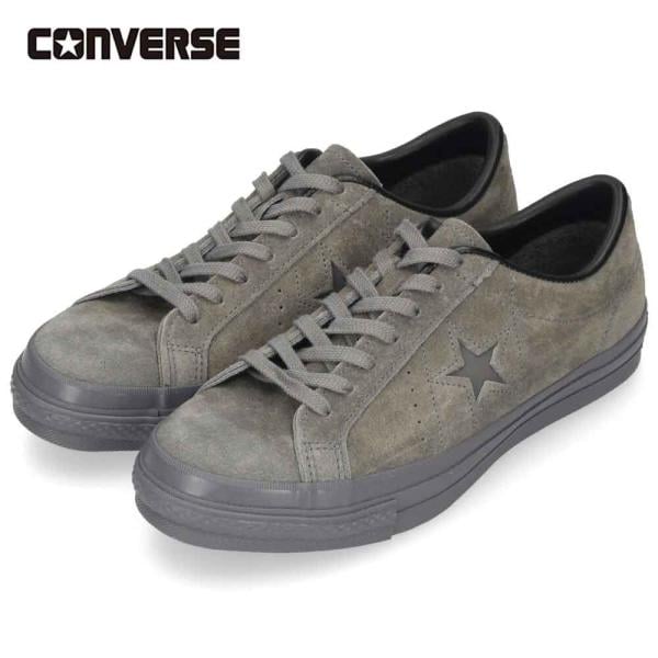 コンバース メンズ スニーカー ローカット スエード ワンスター J スエード 35200800 ONE STAR J SUEDE グレイ 紐靴 CONVERSE 国産