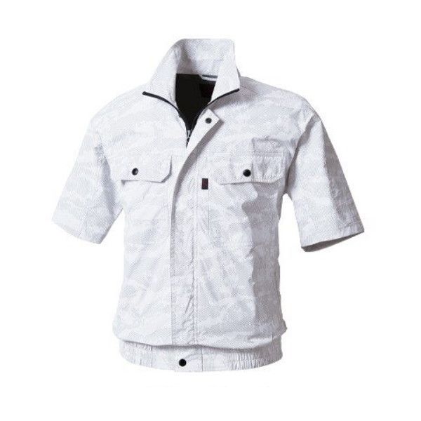 村上被服 V8307カモフラホワイト3L HOOH (鳳皇) 快適ウェア 半袖ブルゾン (バッテリー・ファン別売り)