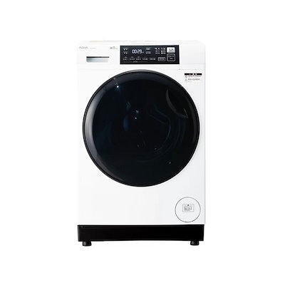 他サイト： アクア ドラム式洗濯乾燥機 洗濯8.0kg 乾燥4.4kg 幅59.5cm お湯洗い 除菌乾燥 まっ直ぐドラム AQW-D8R-L(W) ホワイト系の商品画像