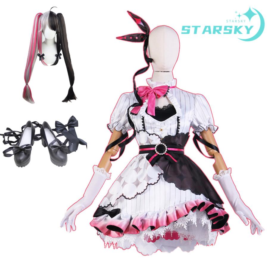 にじさんじ 　バーチャルYouTuber　VTuber　夜見れな　風　コスプレ衣装　コスチューム　服　コスプレ靴 　ウィッグ追加可能　ハロウィン　イベント