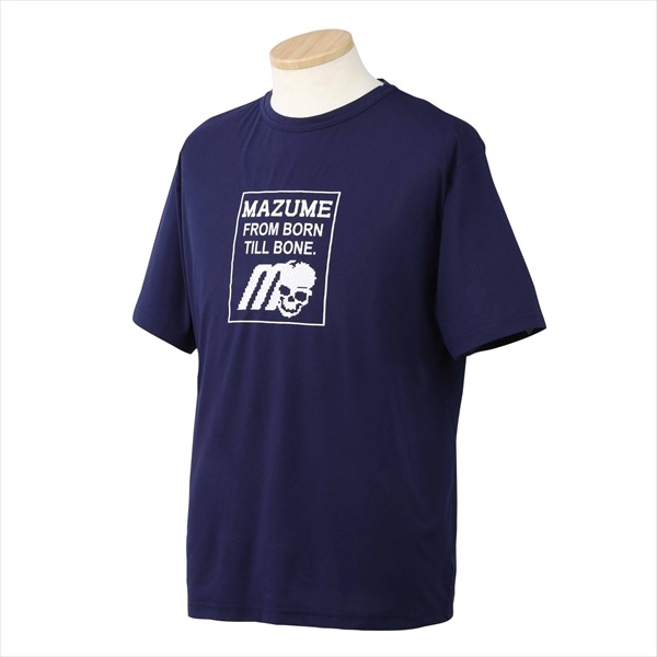 オレンジブルー ウェア MZAP-766mazume プライムフレックスTシャツ ロゴ ネイビー M