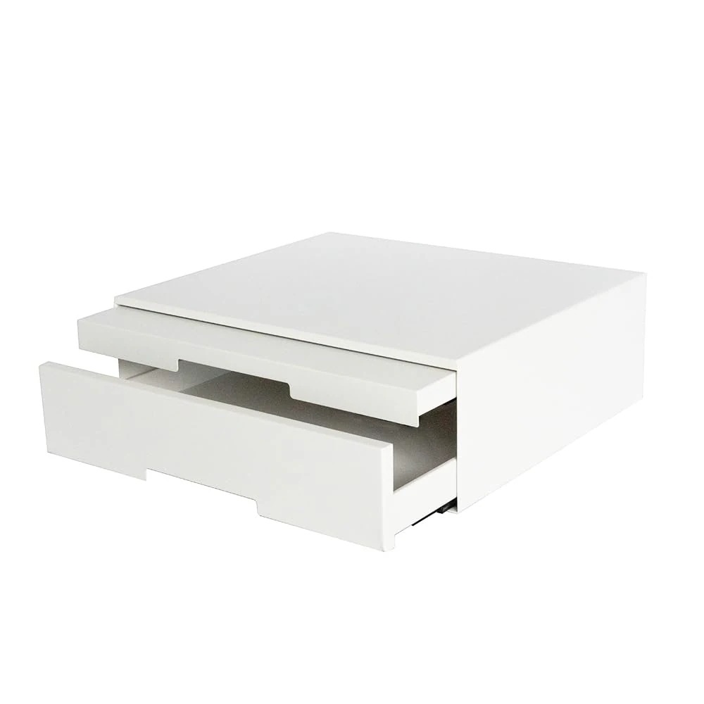 キッチン家電下引出し＆テーブル 引き出し型 スライド キッチン収納 おしゃれ マットブラック マットホワイト (ブラック)