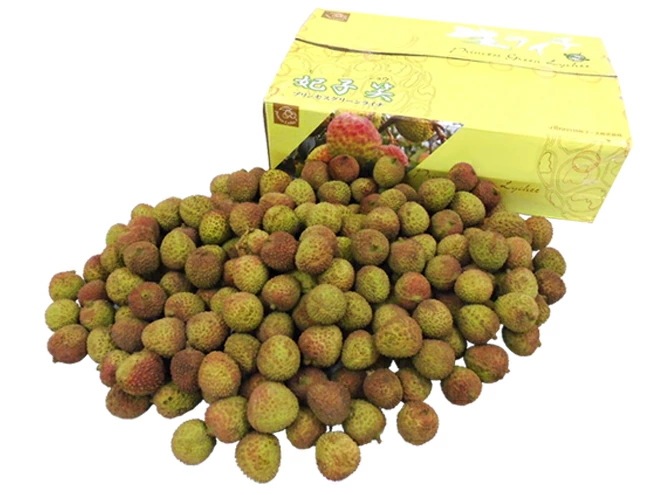=生グリーンライチ 妃子笑（ひししょう）= 約4kg 中国産 レイシ 茘枝 予約 5月下旬以降