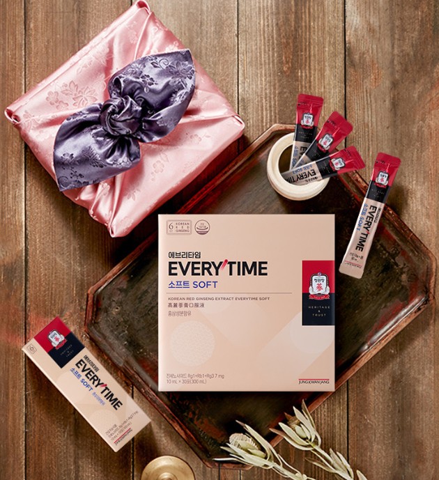 エブリタイム ソフト 高麗人参エキス 10ml×30包 風呂敷包装 ギフト用 韓国健康食品