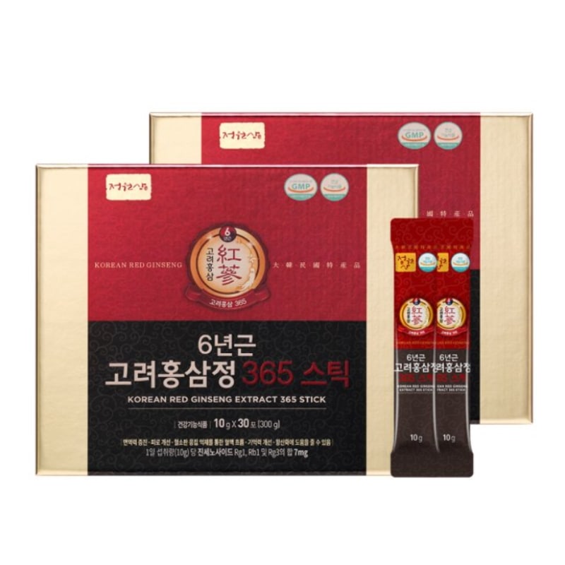 ジョンウォンサム 6年根 高麗人参亭 365 スティック プレゼントセット 10gx30包 / 韓国健康食品