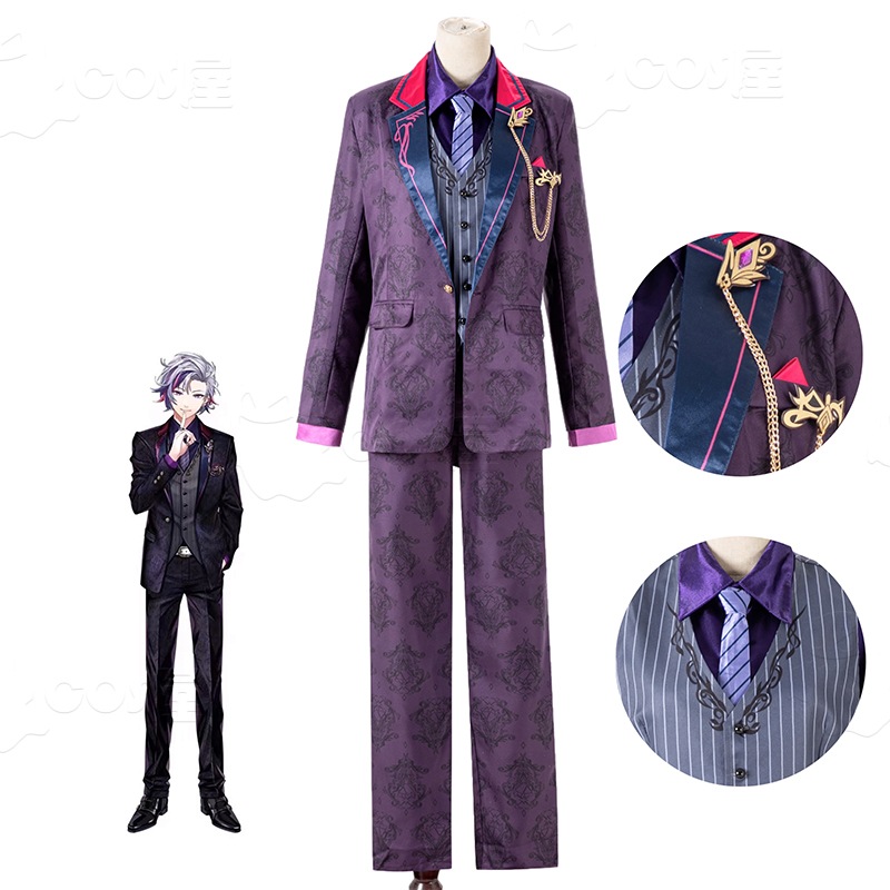 ふわみなと コスプレ衣装 YouTuber VTuber にじさんじ所属 ROF-MAO ふわみなと 不破湊 コスプレ衣装 ウィッグ 靴 仮装　変装