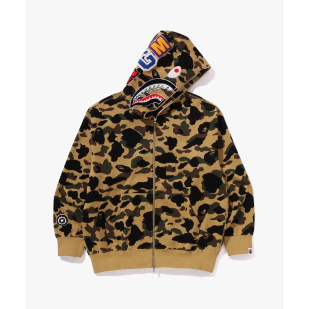 BAPE First Camo Jacquard Shark Relaxed Fit Full Zip Hood