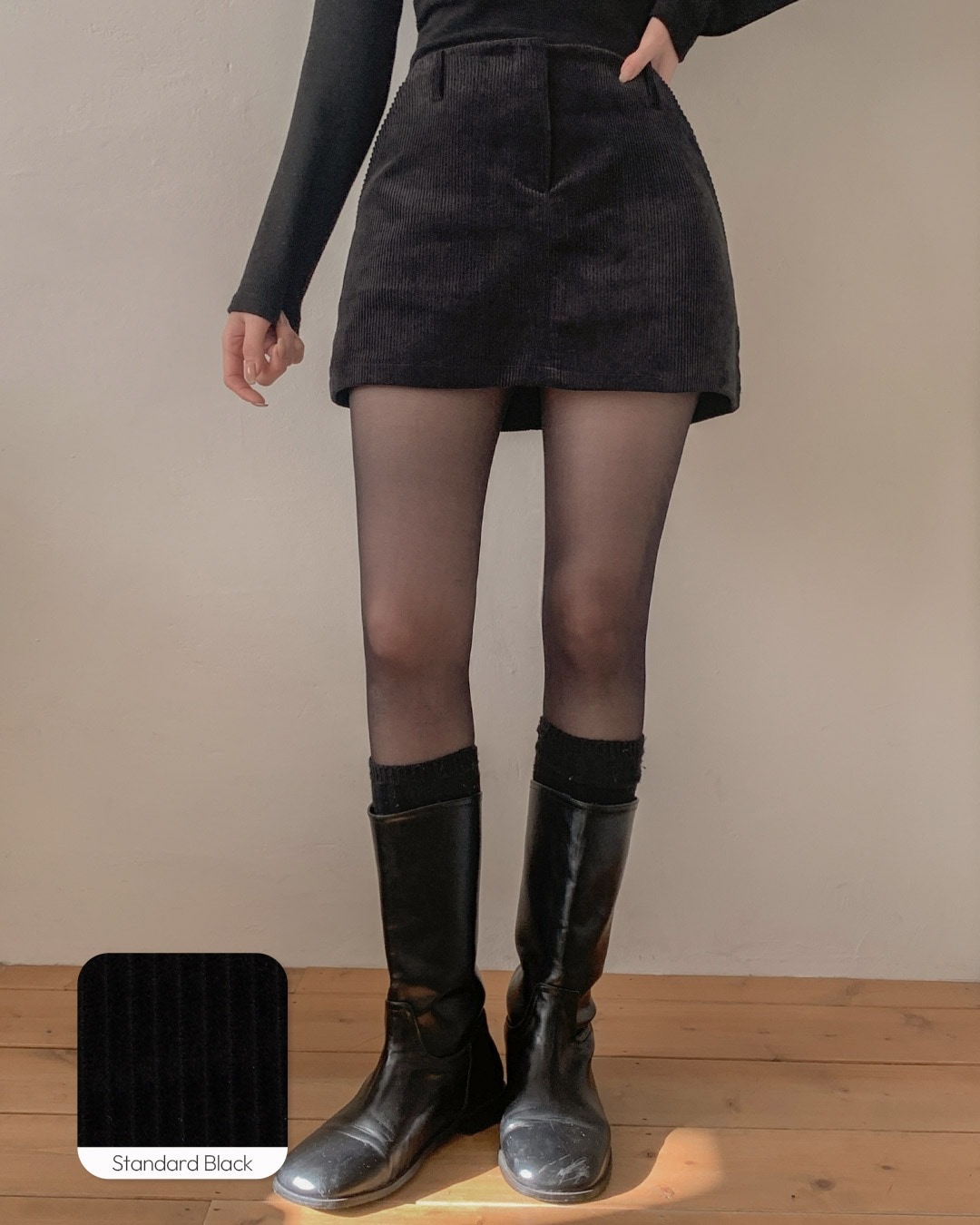 コーデュロイミニスカート韓国ファッション レディース