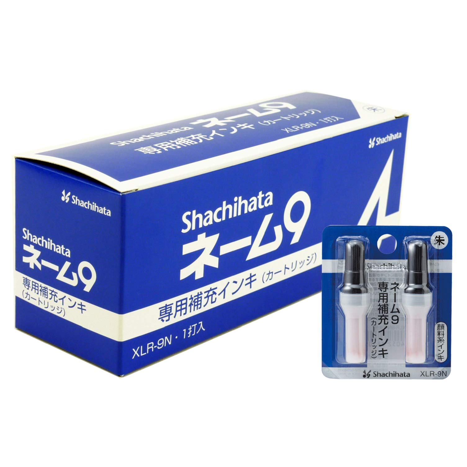 シャチハタ 補充インク ネーム9専用 朱 2本組 XLR-9N_12P 12個入セット