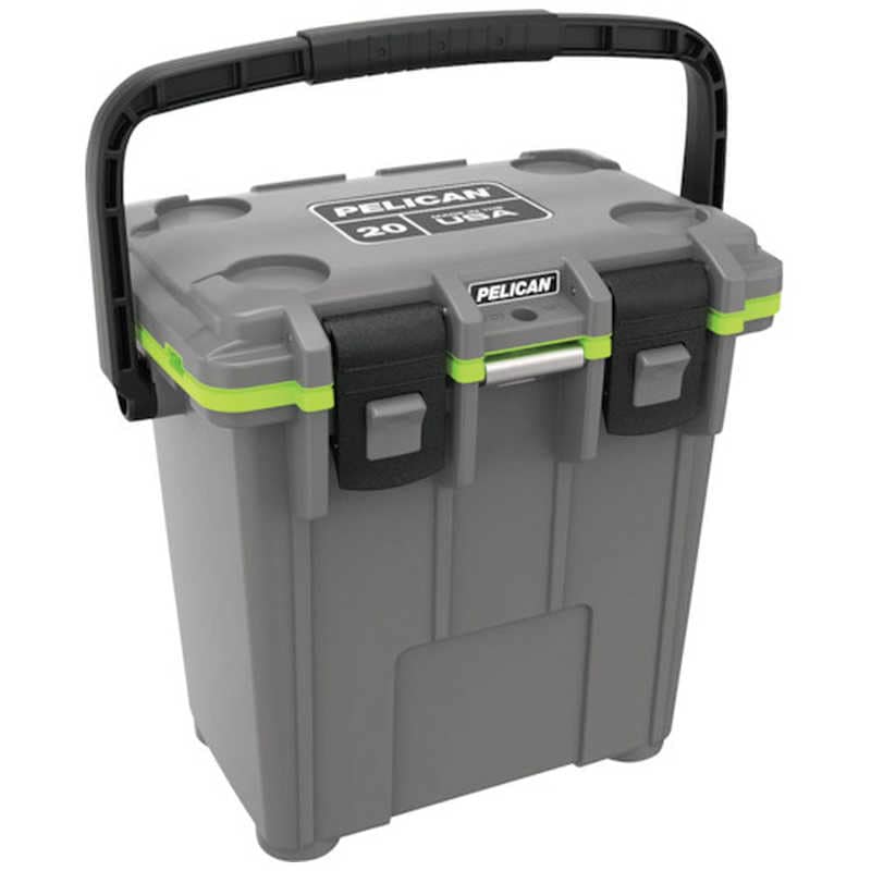 ペリカン　PELICAN 20QT エリートクーラー ダークグレーXグリーン　20Q-1-DKGRYEGRN