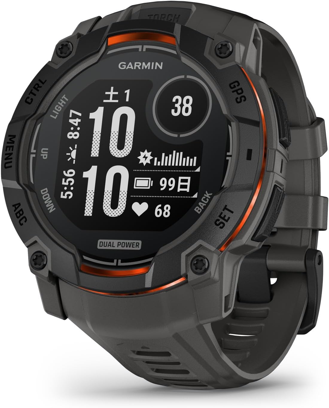 Instinct 3 Dual Power 50mm 010-02935-30 [Black/Charcoal]