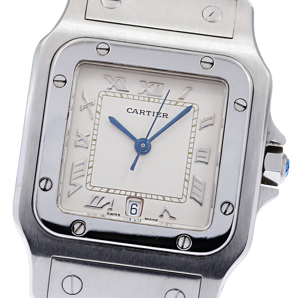 カルティエ CARTIER W20025D6 サントスガルベLM クォーツ メンズ 内箱付き_827907【中古】