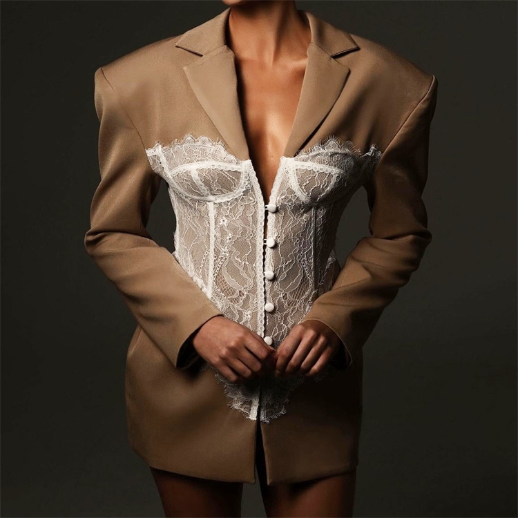 通勤する 秋装 ウエスト调整 リブコラー 薄型 长袖 スタイリッシュ ジャケット