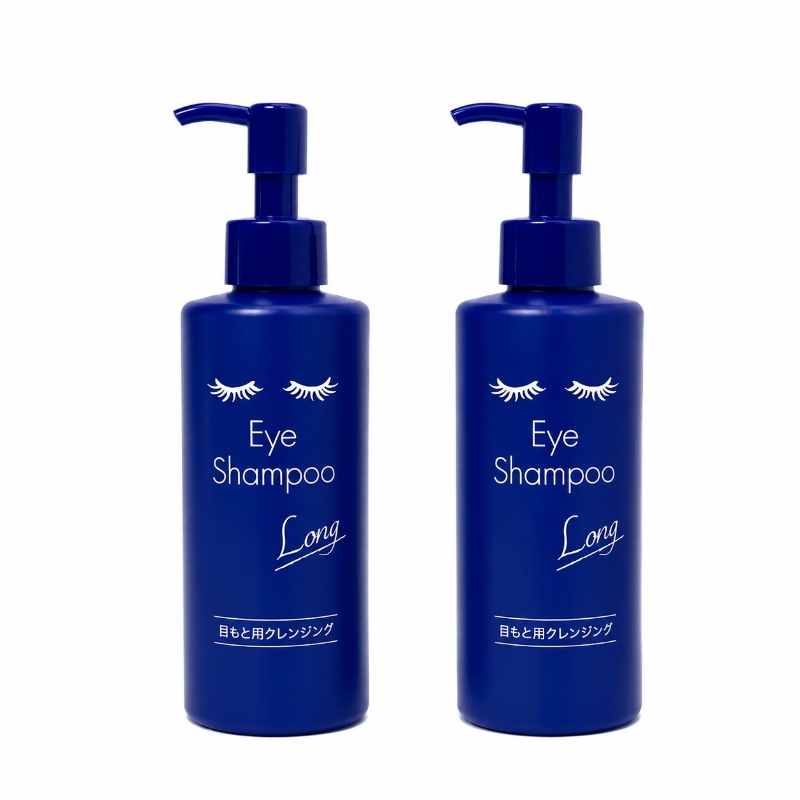 【2個セット】 アイシャンプーロング 200ml まつ毛シャンプー 洗顔 まつ毛ダニ まつ毛美容液 クレンジング 目元パック ドライアイ 花粉症 対策 目元洗浄 泡 目元ケア まつエク OK