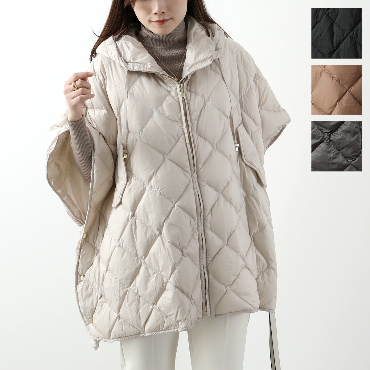 MAX MARA The Cube マックスマーラ ザ・キューブ ダウン ケープ TREMAN トレマン レディース テクニカル フード付き キルティング ベスト ジレ カラー5色 49,591円