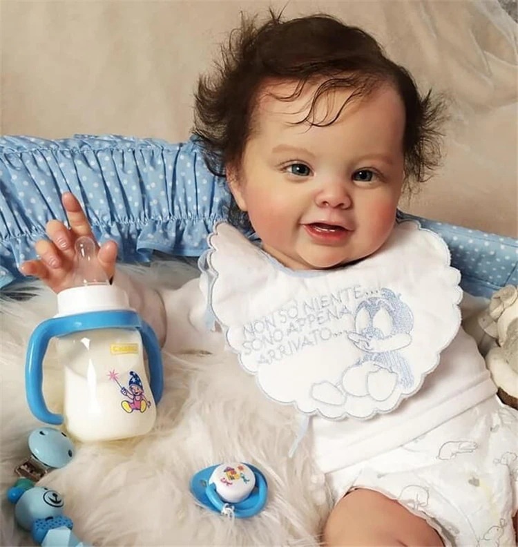 通勤する 3D スキン リアル シミュレーション ベイビー リボーン ドール ハンドメイド クラフト