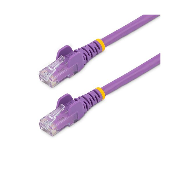 （まとめ） StarTech.com カテゴリ6 LANケーブル RJ45モールドコネクタ 5m パープル N6PATC5MPL 1本 [x3セット]
