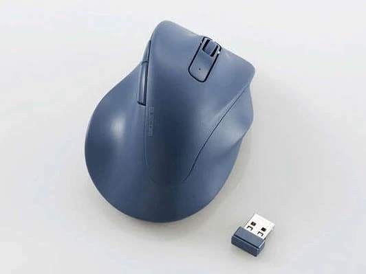 M-XGM30DBSKBU [ブルー]手首と指への負担を抑える設計を採用した5ボタンマウス（2.4GHz無線タイプ/Mサイズ） 4,664円