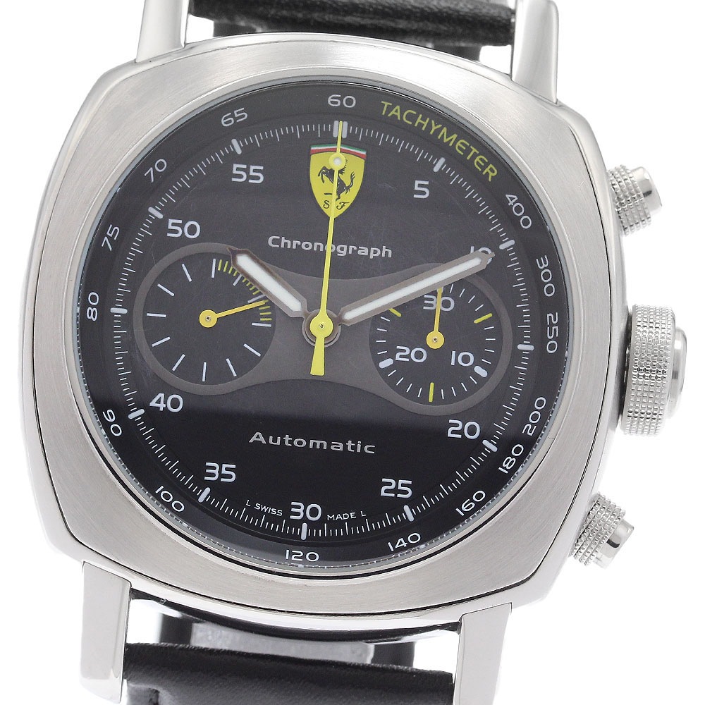 オフィチーネパネライ OFFICINE PANERAI FER00008 フェラーリ スクーデリア クロノグラフ 自動巻き メンズ 良品 保証書付き_962460【中古】