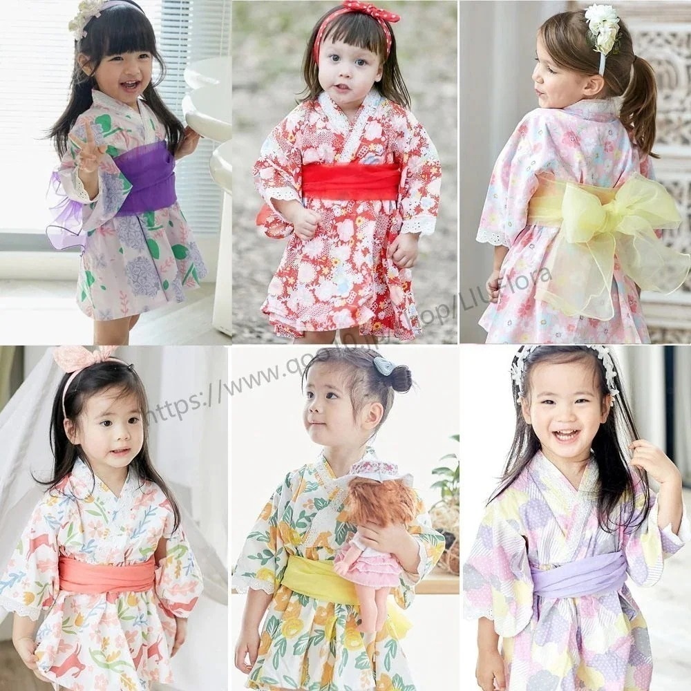 【1つ買うと1つ無料】【メガ割 】子供 浴衣 セパレート キッズ 浴衣ドレス 子供服 子ども服 キッズ カラバリ 女の子 服と花とリボン