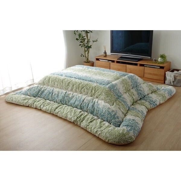 1160830120203 こたつ布団 長方形 国産 掛け単品 グリーン 約205×245cm メーカー直送