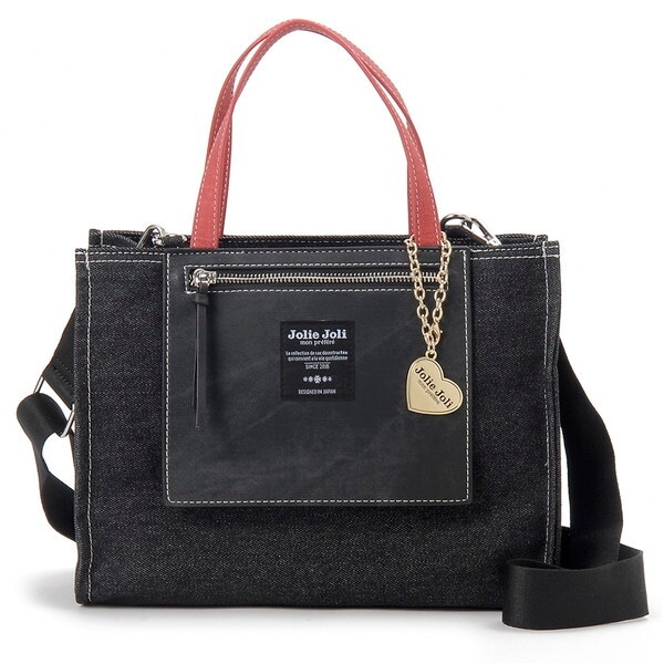 ジョリージョリ トートバッグ JJ-2025155-003 ブラック/レッド