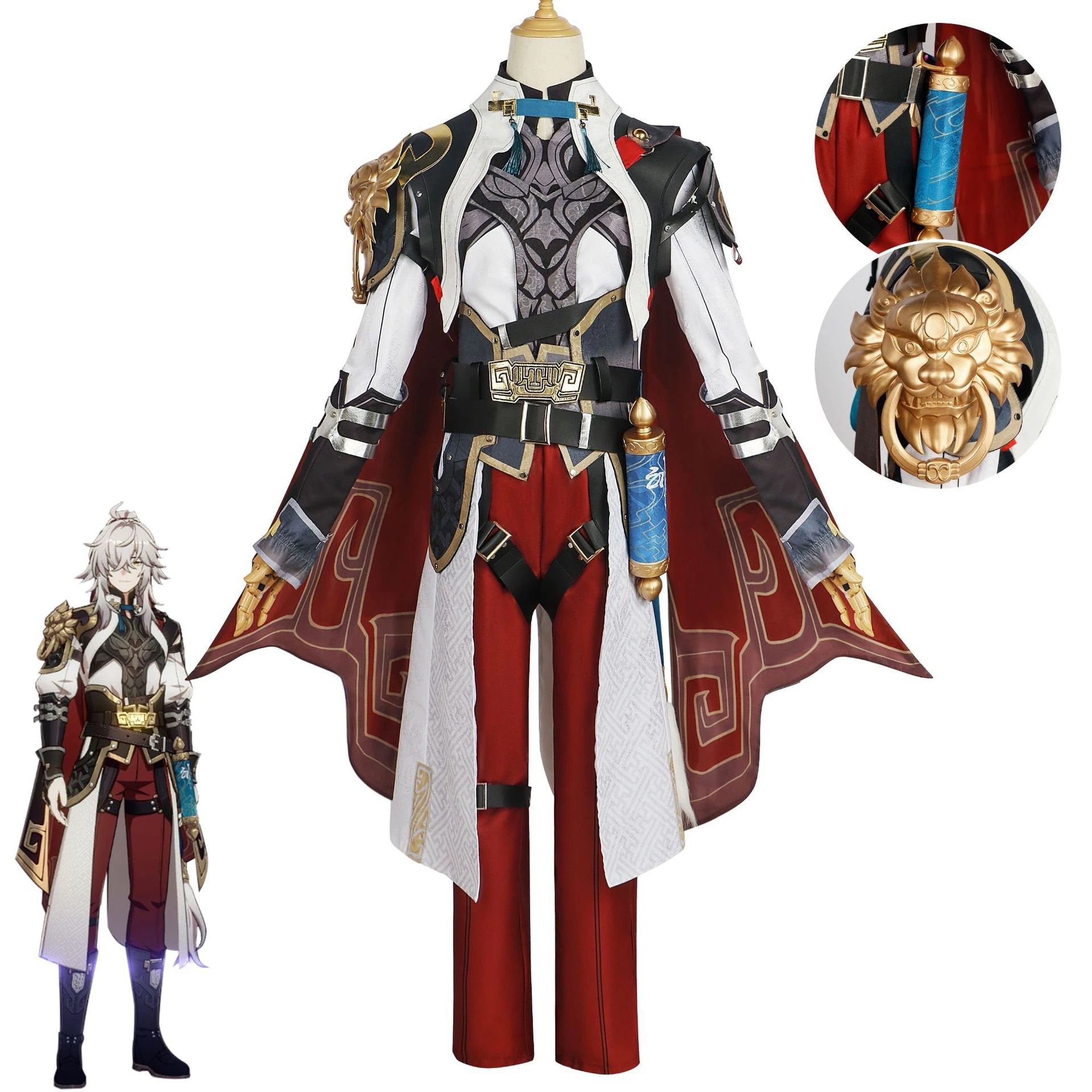 景元cos服崩壊星穹鉄道ゲームプレイングスーツ景元ハロウィンコスプレ今日は30パーセント