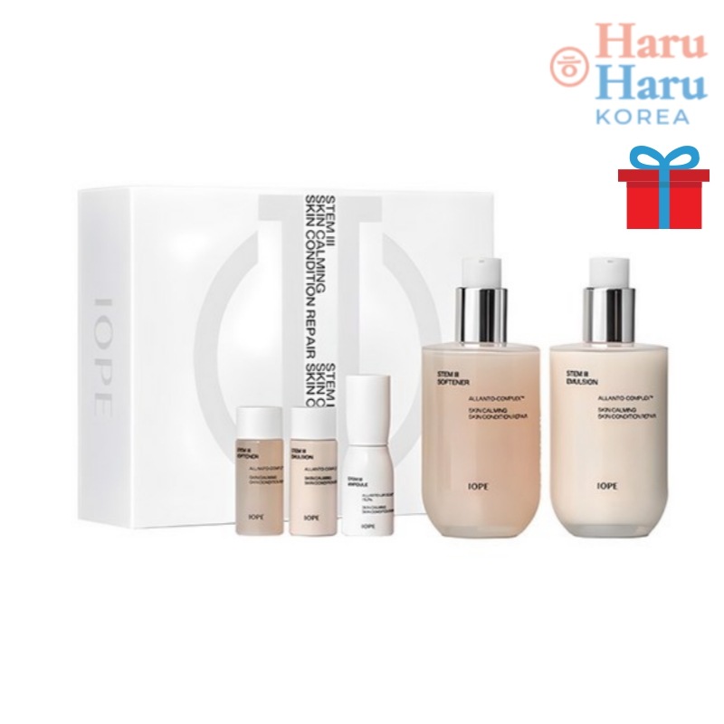 【セットすすめ】ステムIII 基礎化粧品2点セット(ソフナー150ml+エマルジョン150ml)+ 追加贈呈 /肌鎮静/化粧水 乳液 水分 保湿 弾力 ツヤ肌/韓国コスメ /スキンケア/ペプチド