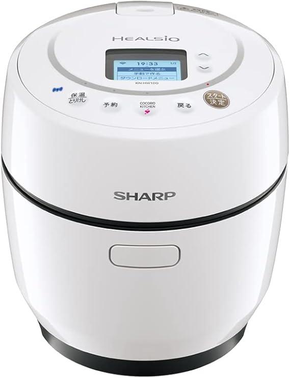 ヘルシオ ホットクック 電気調理鍋 無水鍋 1.0L 1-2人用 ホワイト KN-HW10G-W