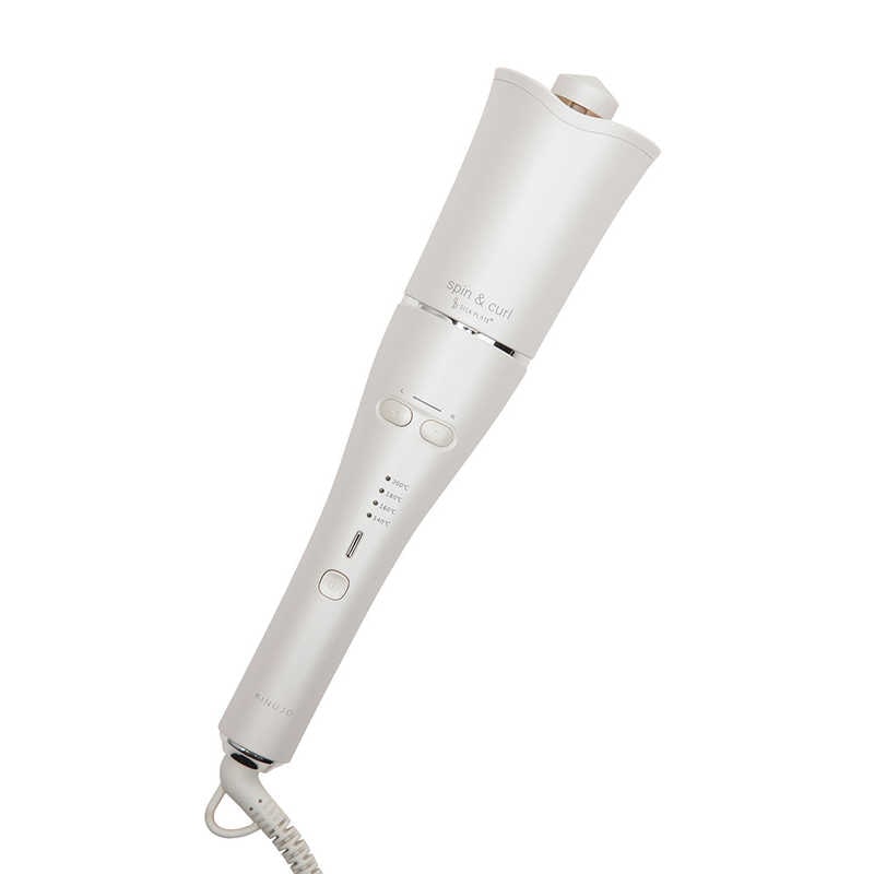 KINUJO　自動巻きカールアイロン spin&curl シルクプレート プレミアムモデル 25mm 140℃～200℃ 海外対応 交流(コード)式　SCS024