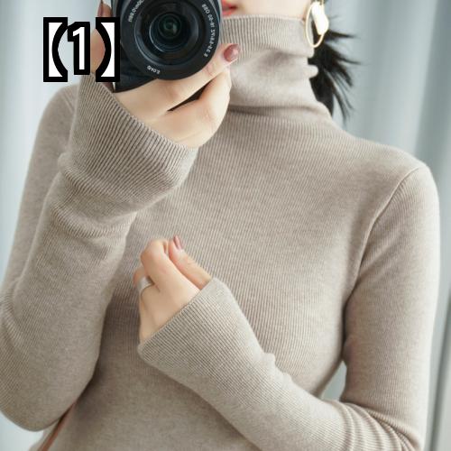 レディース セーター ニット トップス カットソー カジュアル オフィス 長袖 着痩せ スリム 黒 白 赤 シンプル 無地 大きいサイズ 秋冬 タートルネック