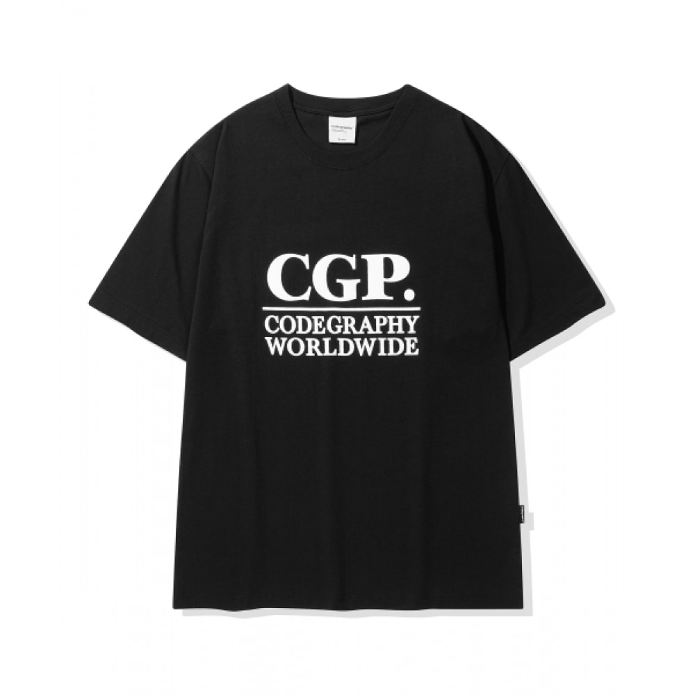 CODEGRAPHY スクエアロゴ半袖Tシャツ_ブラック