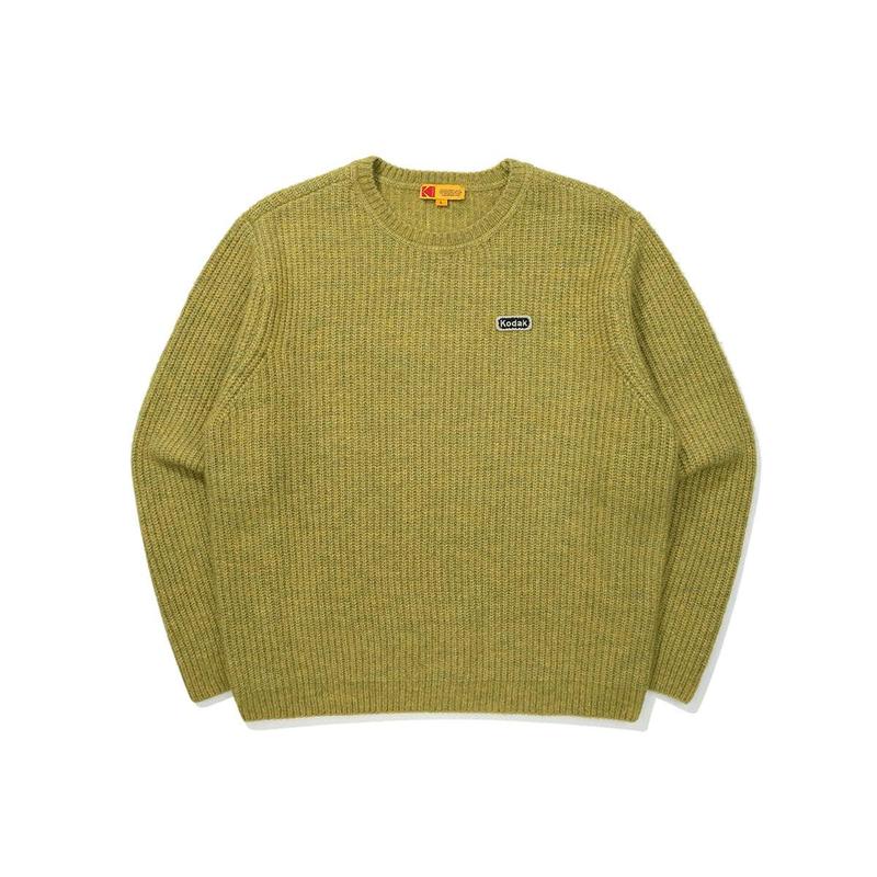 [公式]ソフトウールニットTシャツ KHAKI
