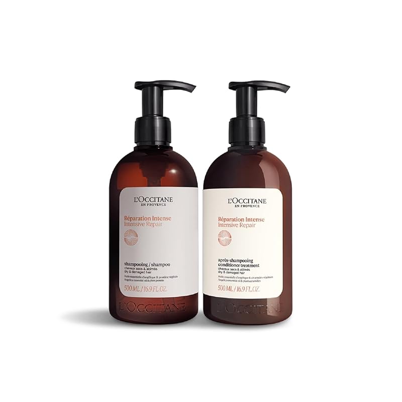 即納ロクシタン(LOCCITANE) インテンシヴリペア コンボ ダメージケア シャンプー コンディショナー セット 女性用 男性用 ファイブハーブス リペアリング シリーズが処方を変えてリニュ