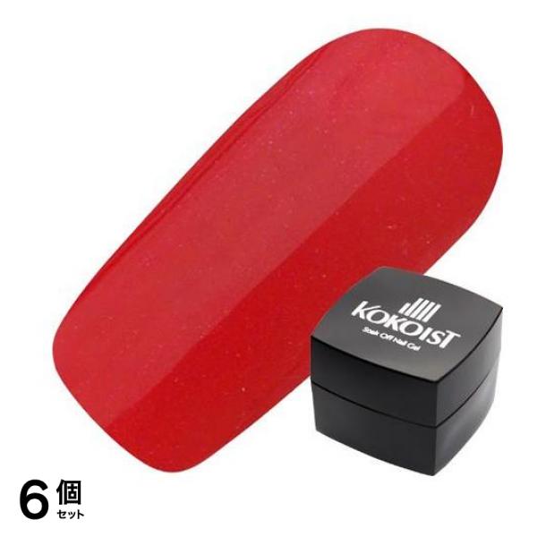 KOKOIST(ココイスト) エクセルライン ソークオフカラージェル E-69 サマー・レッド 2.5g 6個セット