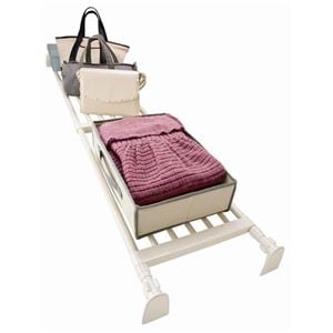 (6個セット) セキスイ 突っ張り棚/突っ張りラック (超強力/Lサイズ) 取付幅115190cm 段差のある壁面可 フック付き