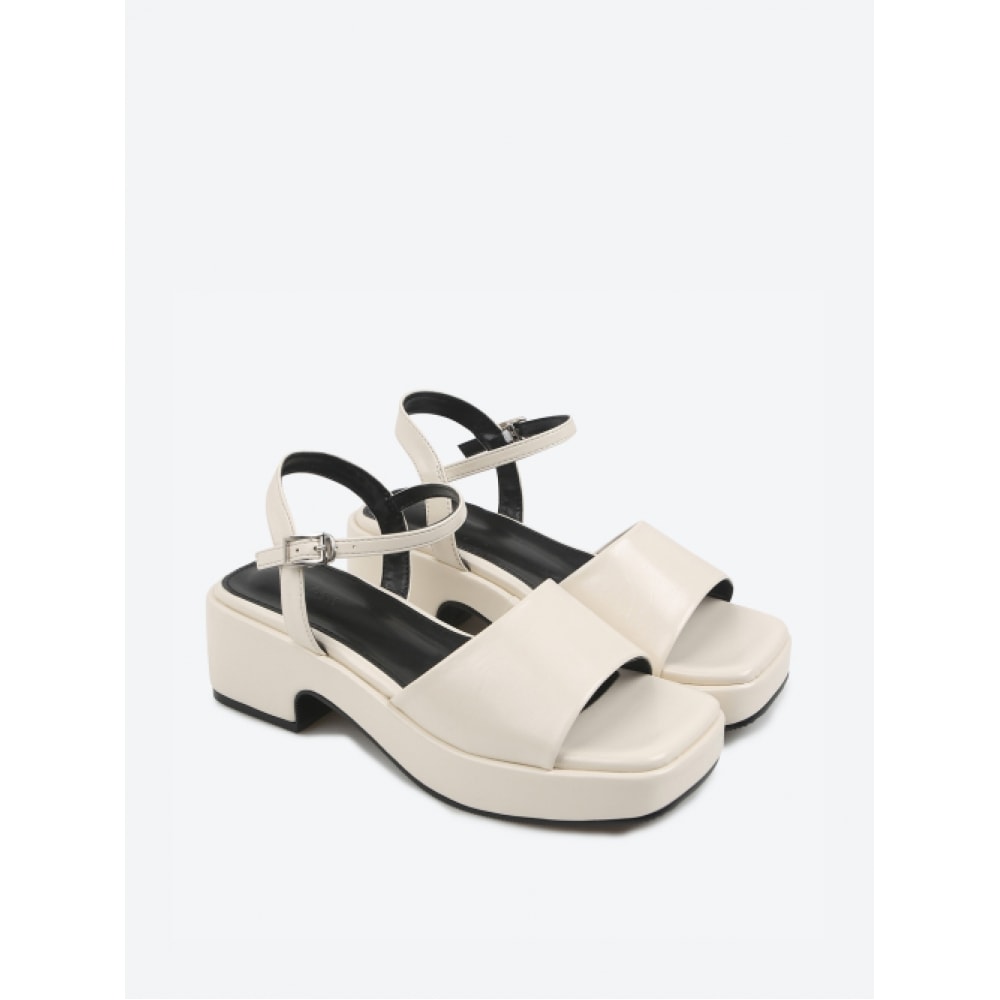 ショップオープンチャンキーヒールバンドサンダル HPWWNES703