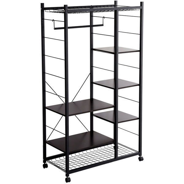 ホームテイスト HRK-M9 ハンガーラック88cm幅　【Lacatas-ラカタス-】 ダークブラウン メーカー直送