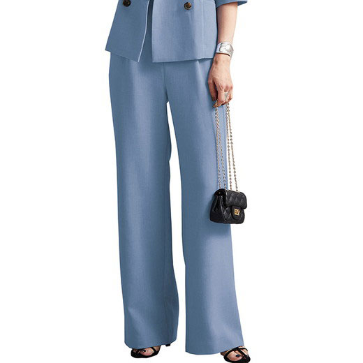 [最安値挑戦]！リネンライクウエストタックワイドパンツ レディース 夏 M-3L