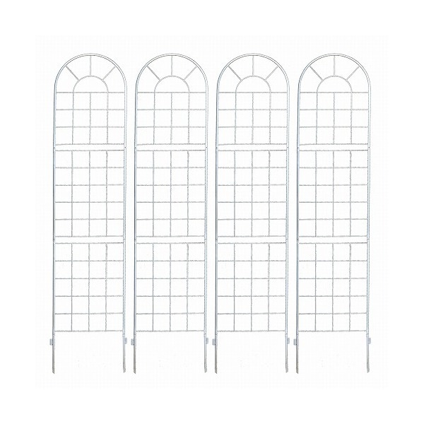 住まいスタイル クラシックフェンス ハイタイプ 4枚組 ホワイト YB016H-4P-WHT メーカー直送