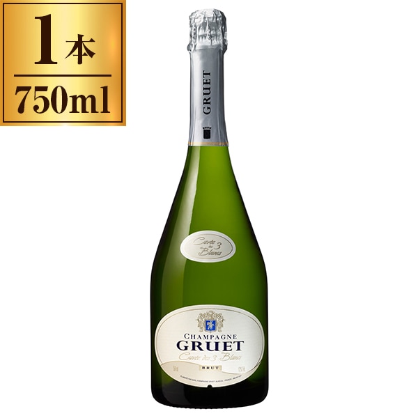 シャンパーニュグルエ キュヴェデトロワ ブラン 750ml