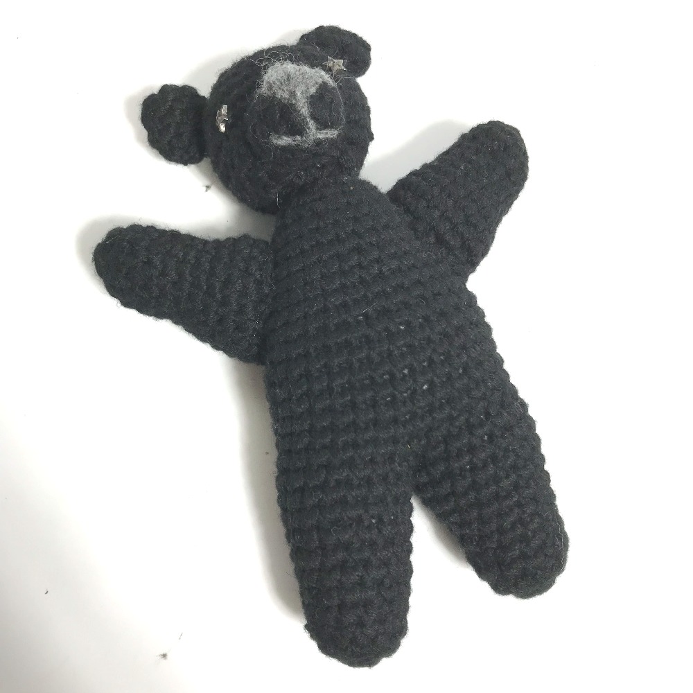 ぬいぐるみ テディベア ミニ 人形 ベア クマ 熊 モヘア ブラック