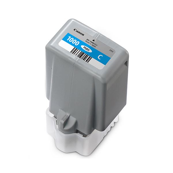 (まとめ）キヤノン インクタンクPFI-1000C シアン 80ml 0547C004 1個(×3セット)