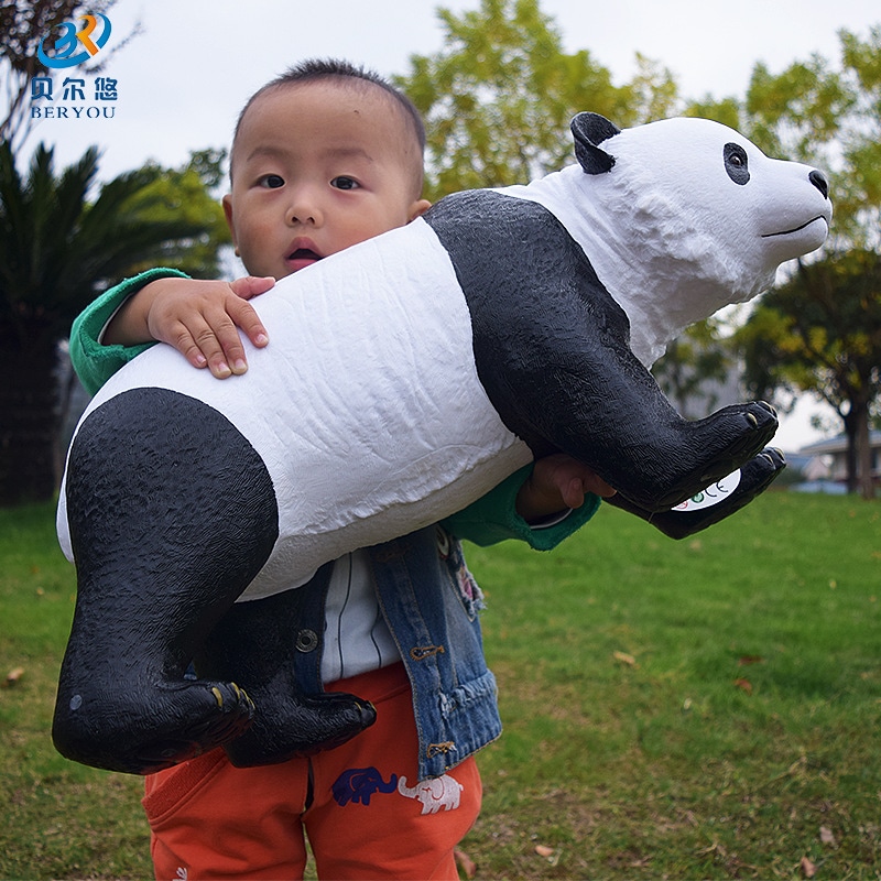 非常に大きなシミュレートされた動物モデルの工場供給ソフト接着剤オランウータンライオンパンダトイズチルドレンズストリートストール