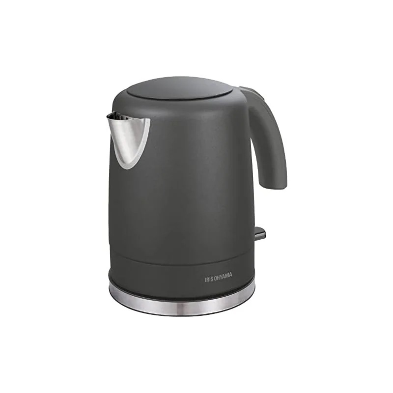 【即納】アイリスオーヤマ 電気ケトル 大容量 1000ml お手入れカンタン フィルター掃除可能 ニオイ移りしない 空焚き防止機能付き IKE-D1000-HA NumberEdition アッシュ