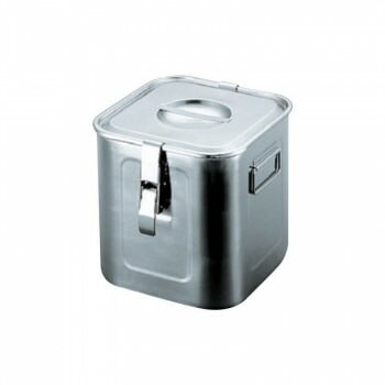 三宝産業 UK 18-8 パッキン/フック付角キッチンポット 10.5cm AA0858