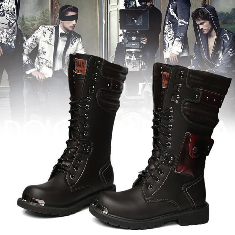 バイクブーツ 革ブーツ ロングブーツ メンズシューズ イヤー ライディングブーツ ステージ用靴 かっこいい