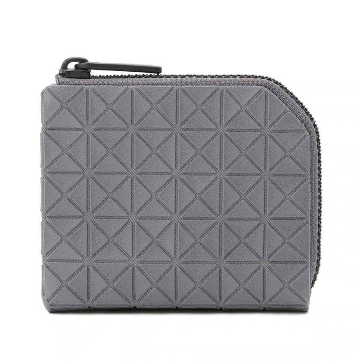 バオバオ BAO BAO ISSEY MIYAKE 【CLAM WALLET ONE-TONE】 メンズ L字ファスナー ミニ財布 MATTE GREY BB AG781 12